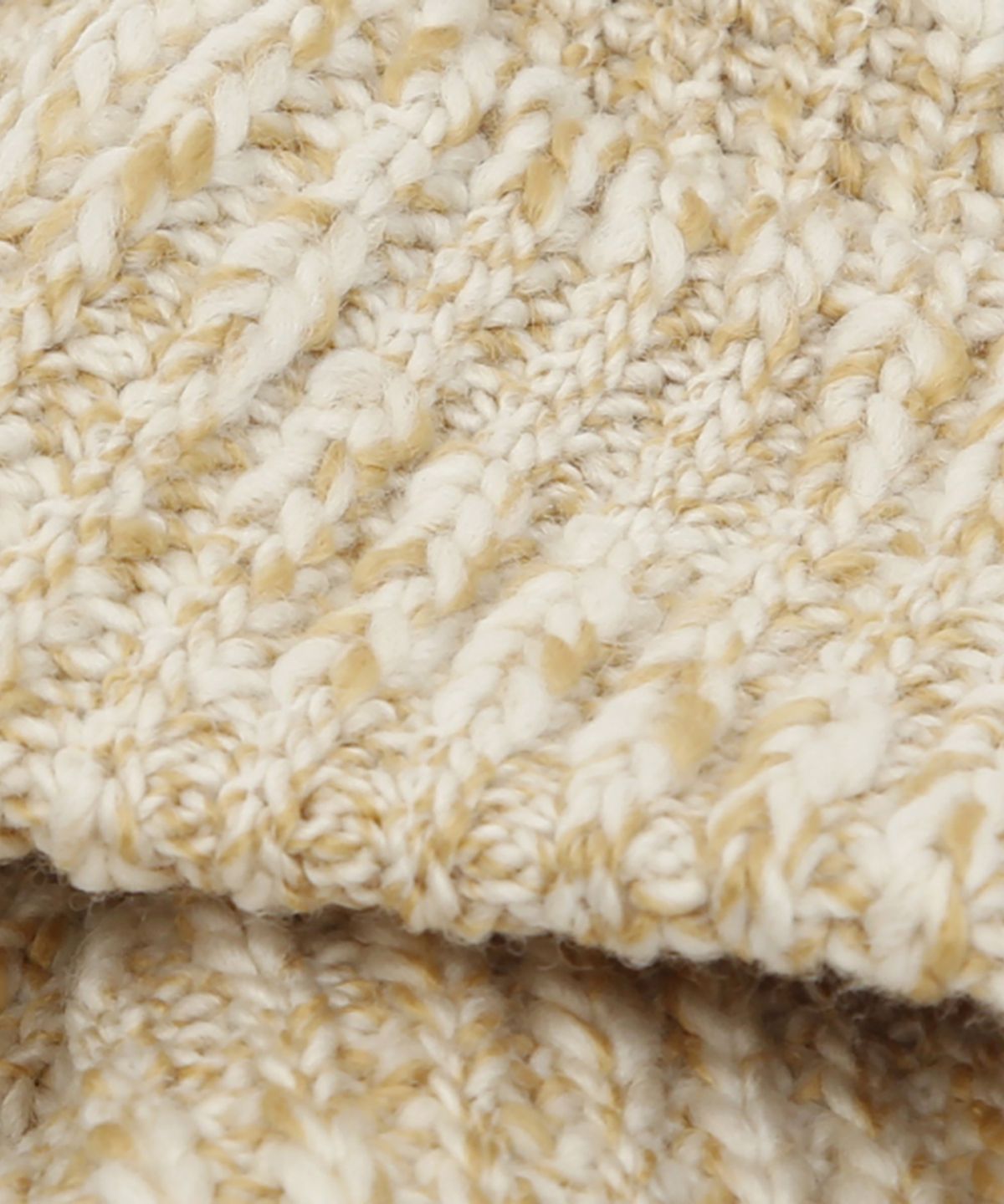 언더컨트롤 스튜디오(UNDERCONTROL STUDIO) 겨울 롱비니 FLOW BEANIE / CROSS WAVE WOOL / MUSTARD