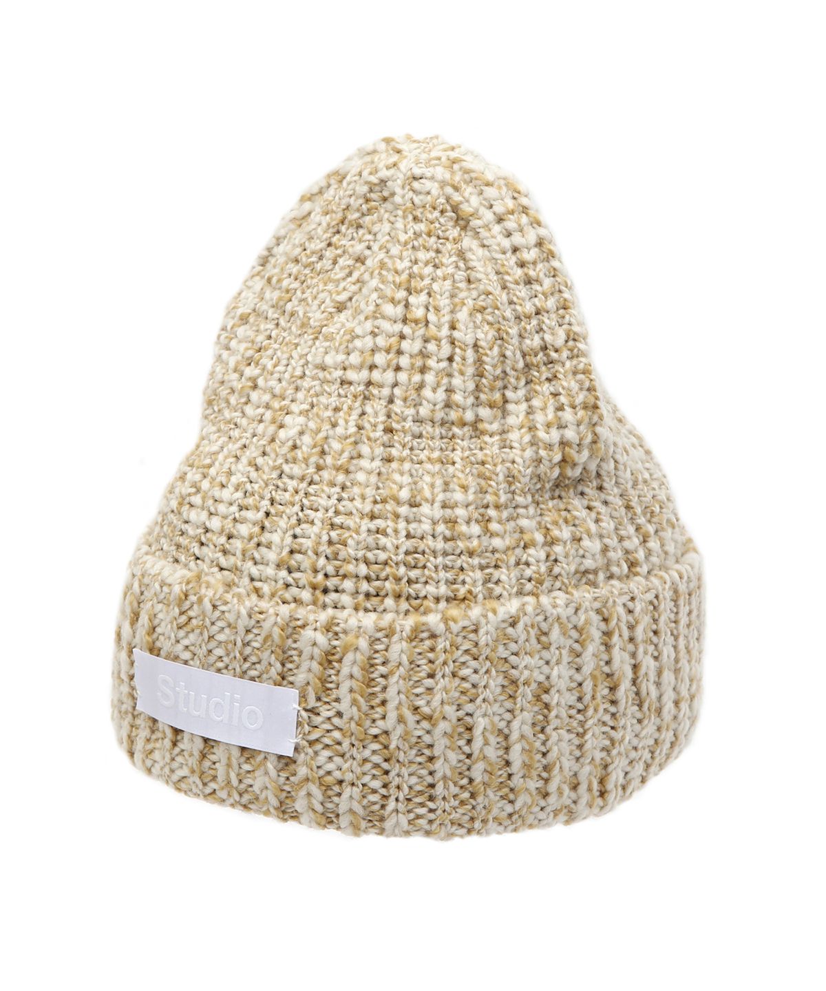 언더컨트롤 스튜디오(UNDERCONTROL STUDIO) 겨울 롱비니 FLOW BEANIE / CROSS WAVE WOOL / MUSTARD