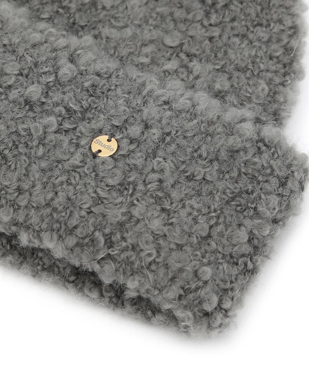 언더컨트롤 스튜디오(UNDERCONTROL STUDIO) 부클 겨울 비니 FLUFFY BEANIE / MOHAIR BOUCLE / CHARCOAL