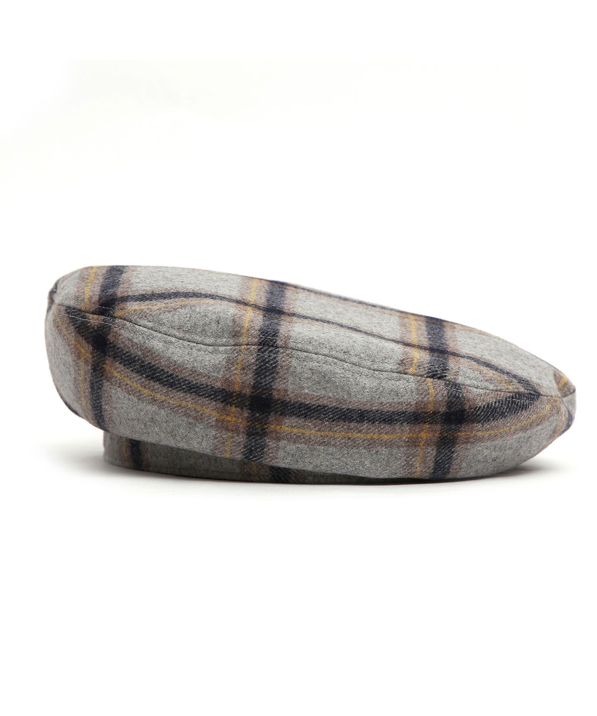 언더컨트롤 스튜디오(UNDERCONTROL STUDIO) 겨울 체크패턴 베레모 FULL MOON BERET / WOOL CHECK / SMOKE GREY