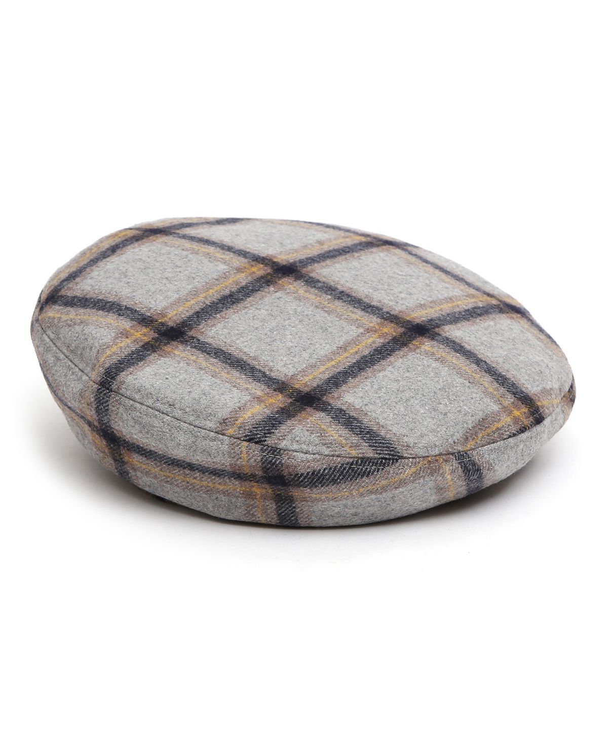 언더컨트롤 스튜디오(UNDERCONTROL STUDIO) 겨울 체크패턴 베레모 FULL MOON BERET / WOOL CHECK / SMOKE GREY