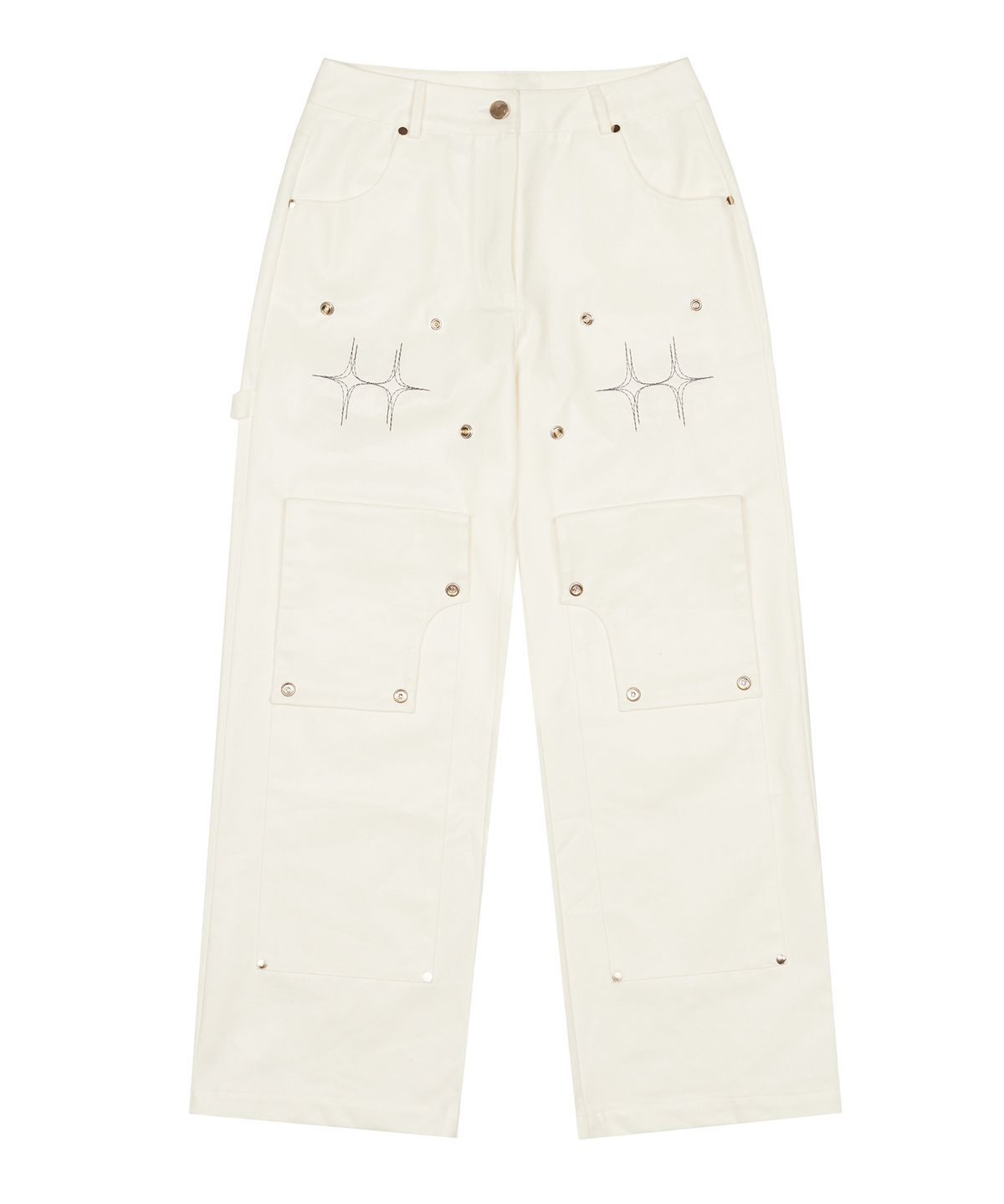 러브이즈트루(LUVISTRUE) AM SNAP PANTS(WHITE)