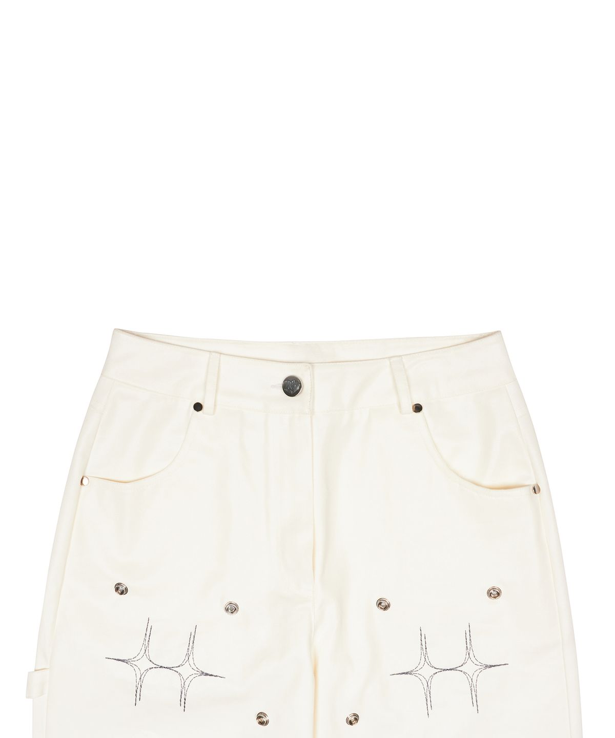 러브이즈트루(LUVISTRUE) AM SNAP PANTS(WHITE)