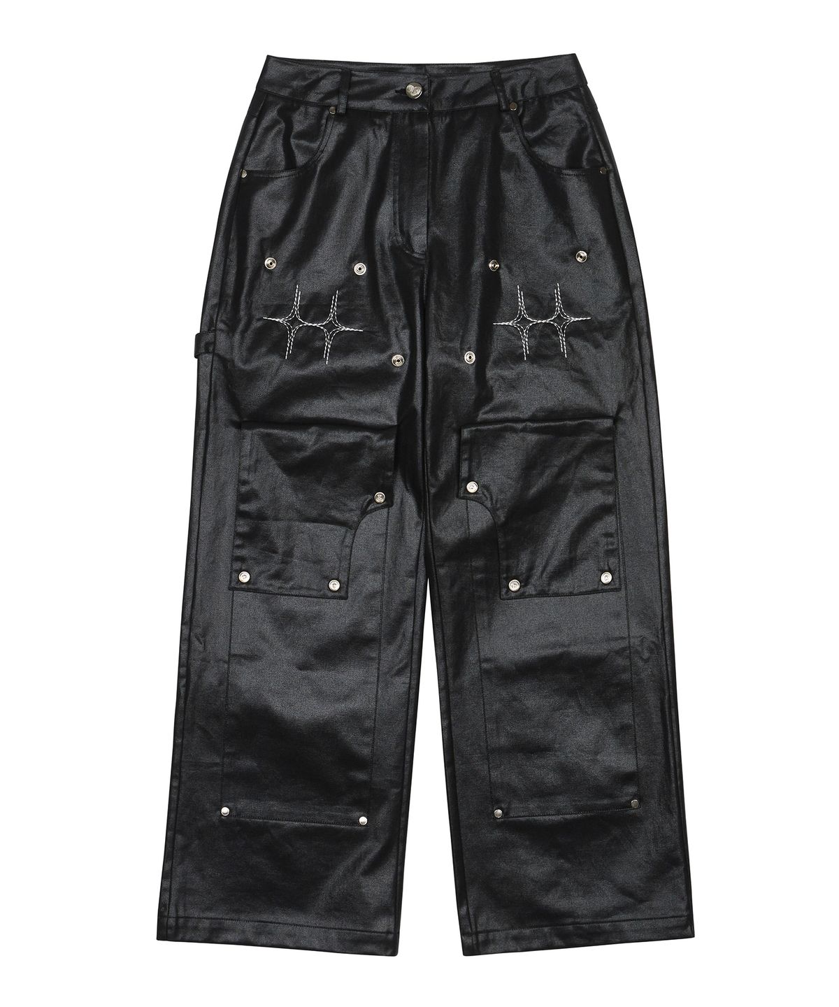 러브이즈트루(LUVISTRUE) AM SNAP PANTS(BLACK)