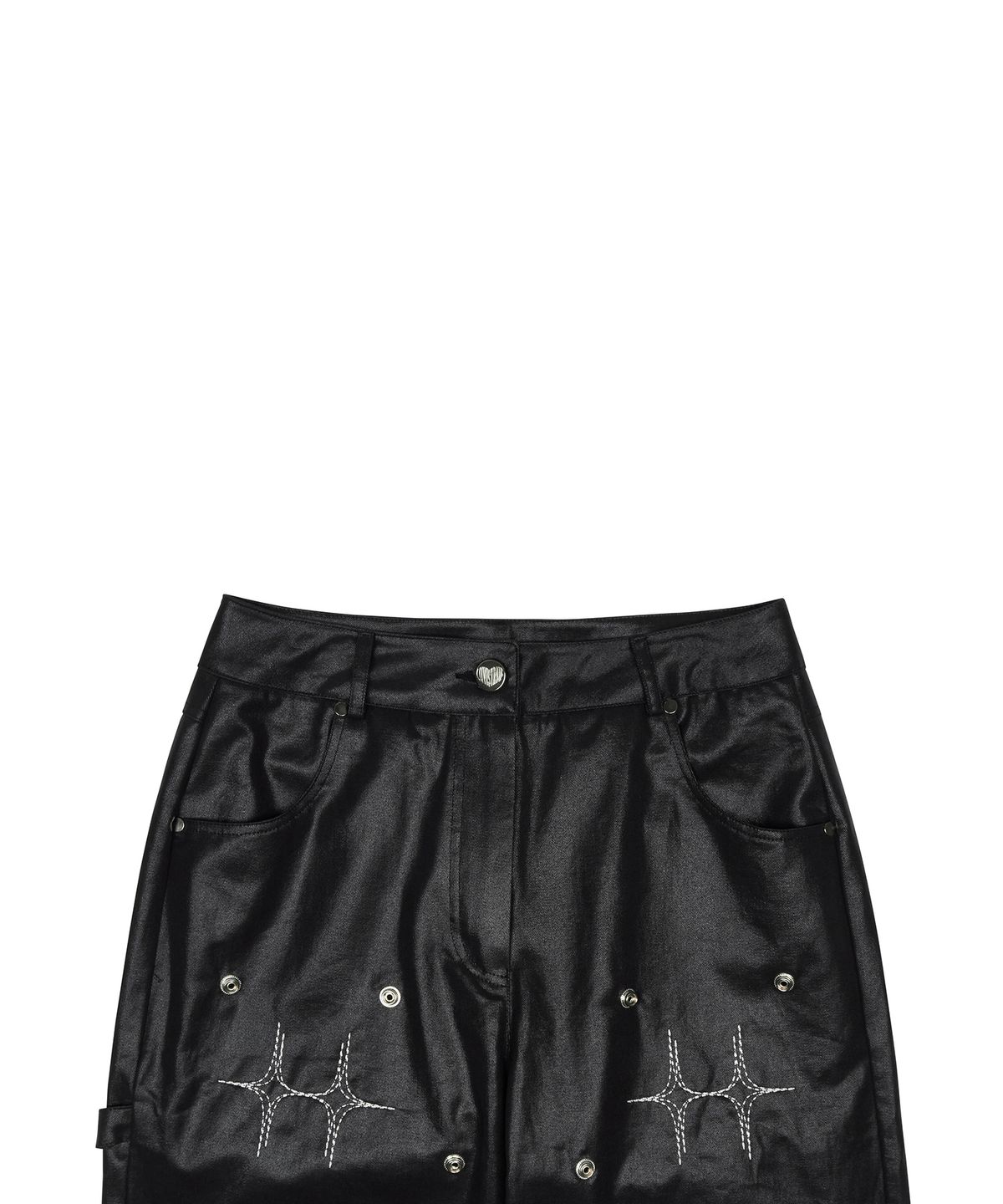 러브이즈트루(LUVISTRUE) AM SNAP PANTS(BLACK)