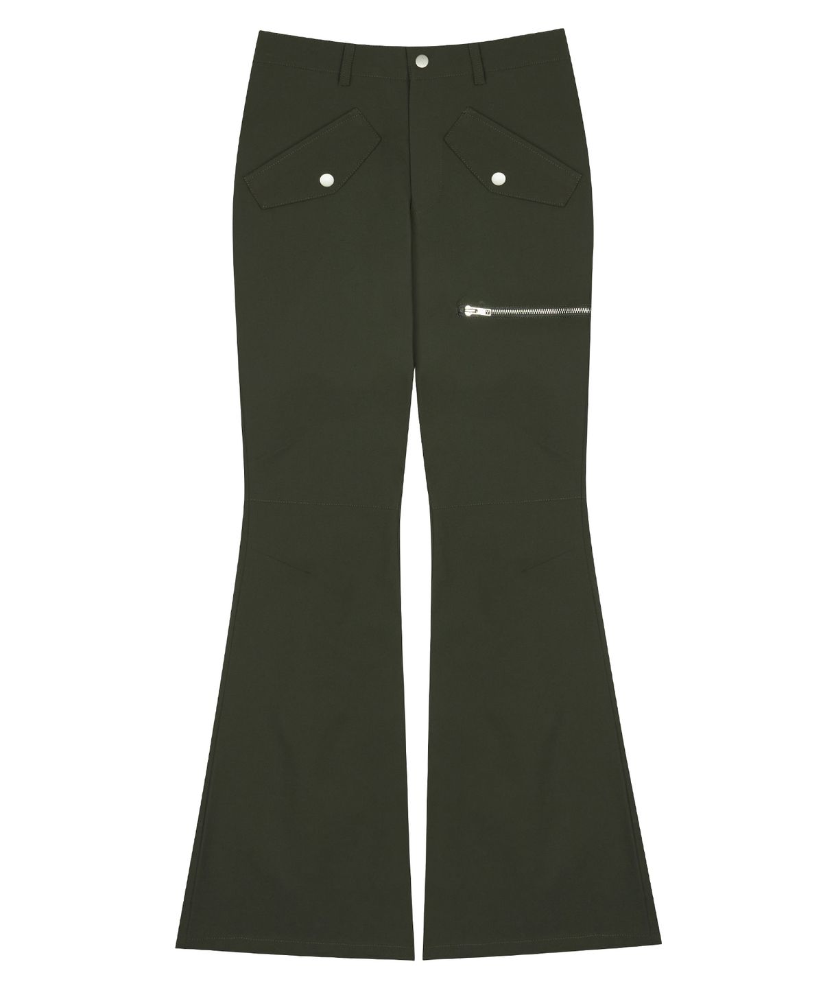러브이즈트루(LUVISTRUE) AM NYLON TUCK BOOTSCUT PANTS(KHAKI)