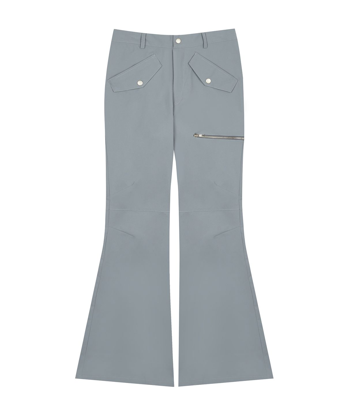 러브이즈트루(LUVISTRUE) AM NYLON TUCK BOOTSCUT PANTS(GRAY)