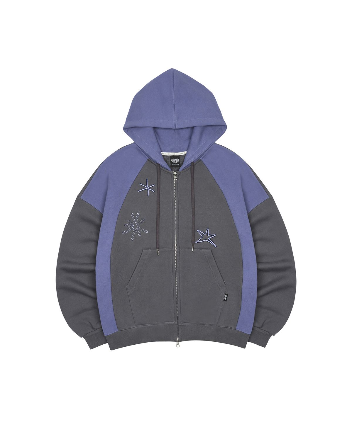 러브이즈트루(LUVISTRUE) AM RAGLAN HOOD ZIP UP(CHARCOAL)
