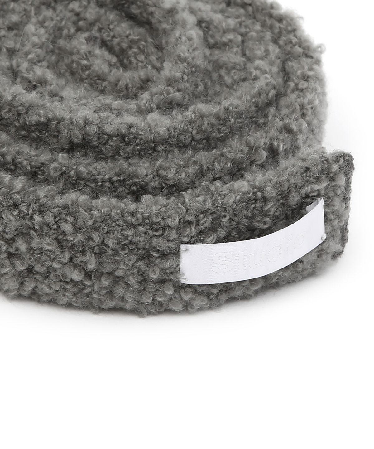 언더컨트롤 스튜디오(UNDERCONTROL STUDIO) 모헤어 부클 롱 겨울 여성 방한 목도리 머플러 LINE MUFFLER / MOHAIR BOUCLE / CHARCOAL