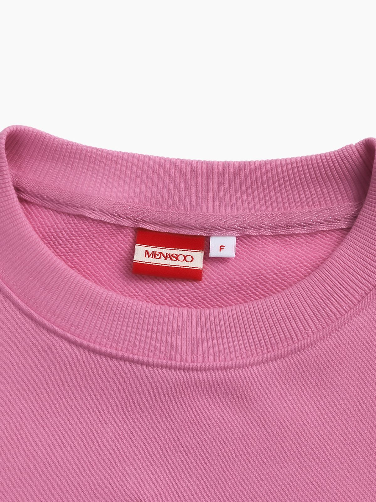 미나수(MENASOO) UNISEX_LIVELY SWEATSHIRT_PINK