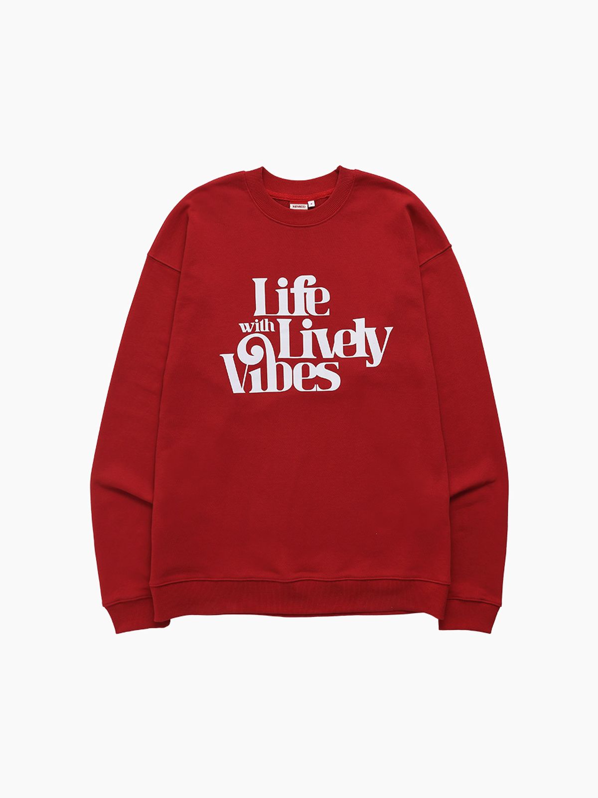 미나수(MENASOO) UNISEX_LIVELY SWEATSHIRT_RED