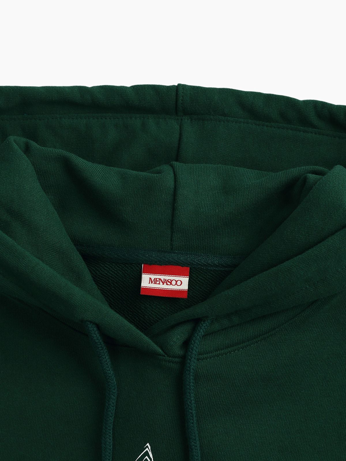 미나수(MENASOO) CLASSIC EMBLEM HOODIE_GREEN