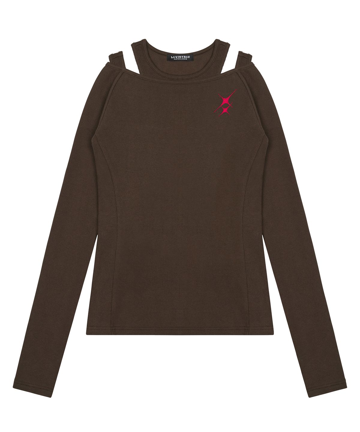 러브이즈트루(LUVISTRUE) AM LAYERED TEE(BROWN)