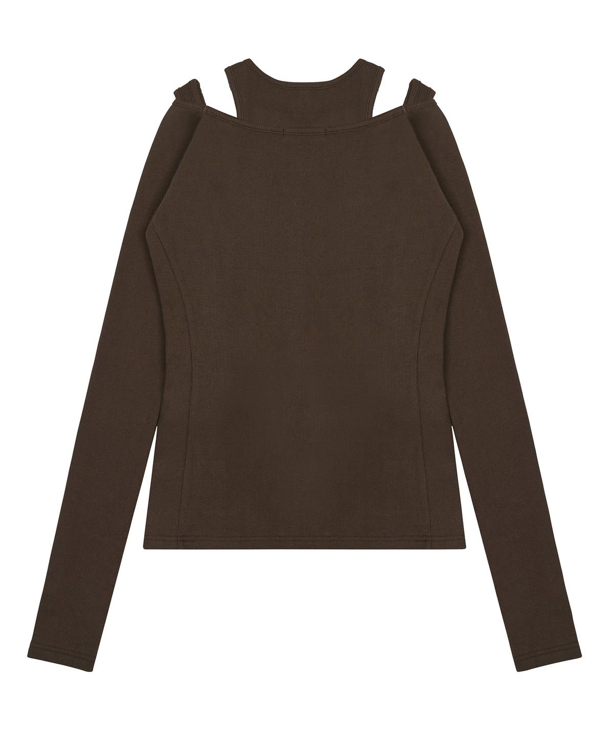 러브이즈트루(LUVISTRUE) AM LAYERED TEE(BROWN)