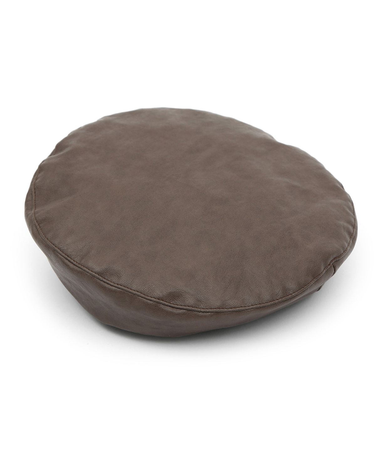 언더컨트롤 스튜디오(UNDERCONTROL STUDIO) 끈 조절 가죽 베레모 PLATE BERET / STRAP / LEATHER / BROWN