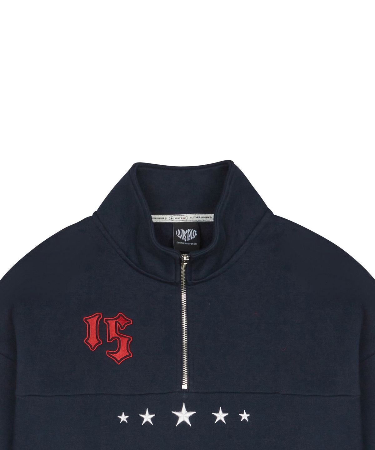 러브이즈트루(LUVISTRUE) AM HALF ZIP UP MTM(NAVY)