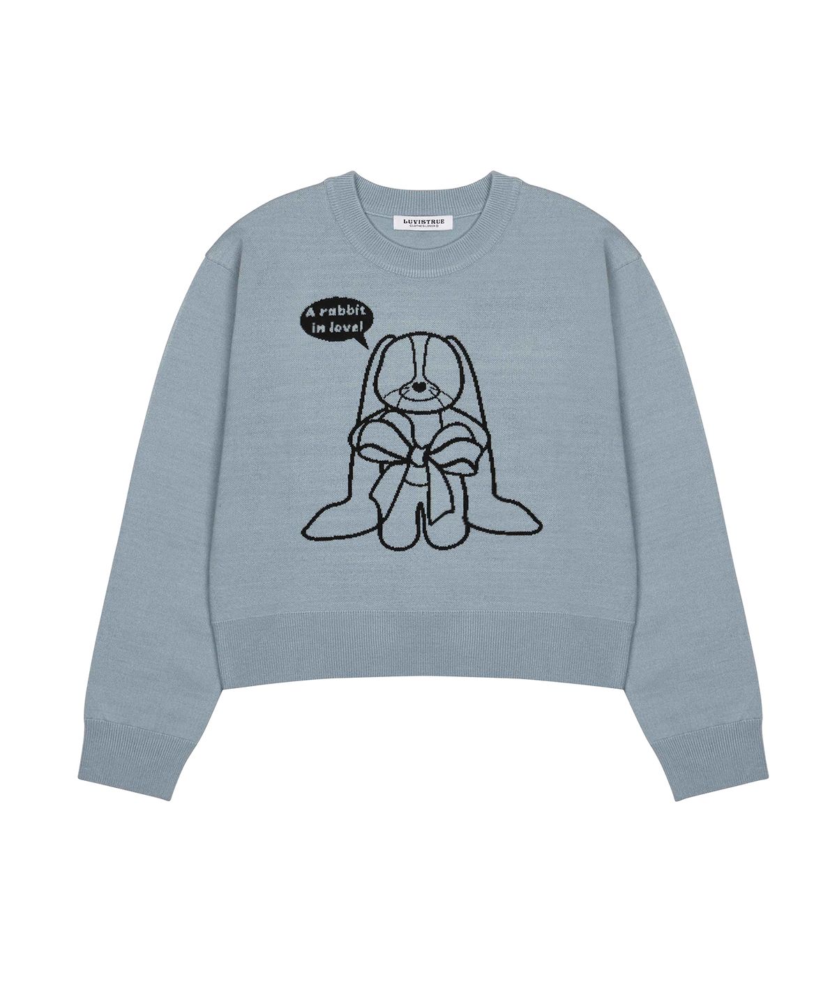 러브이즈트루(LUVISTRUE) AM CUTE RABBIT KNIT (SKY BLUE)