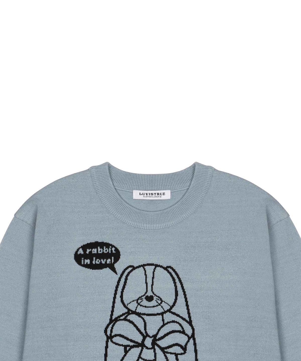 러브이즈트루(LUVISTRUE) AM CUTE RABBIT KNIT (SKY BLUE)