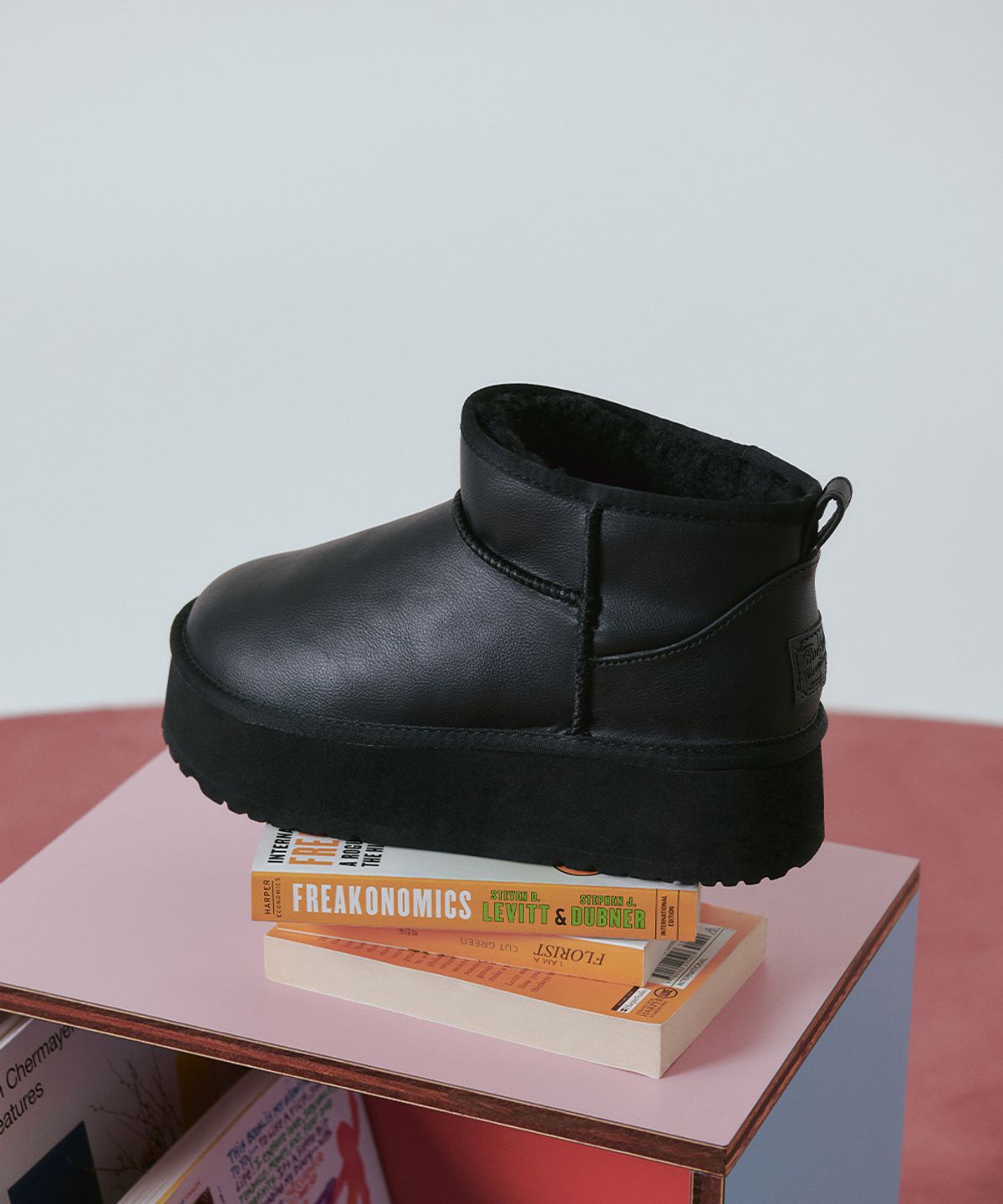 락피쉬웨더웨어(ROCKFISH WEATHERWEAR) CLOUDY MAXI WINTER LEATHER BOOTS MINI(4.5inch) - ALL BLACK