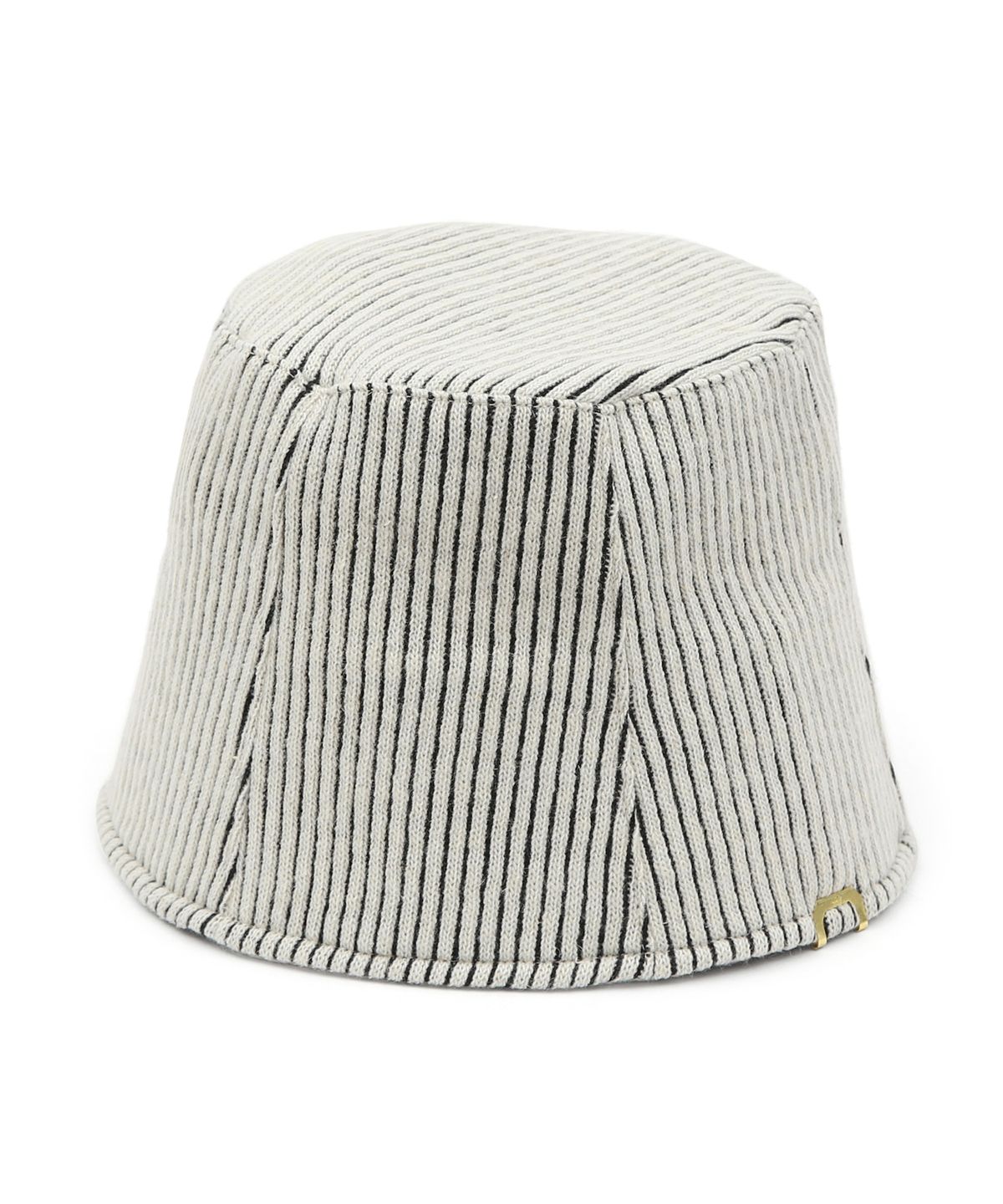 언더컨트롤 스튜디오(UNDERCONTROL STUDIO) 겨울 니트 버킷햇 STAND BUCKET / STRIPE KNIT / MILK