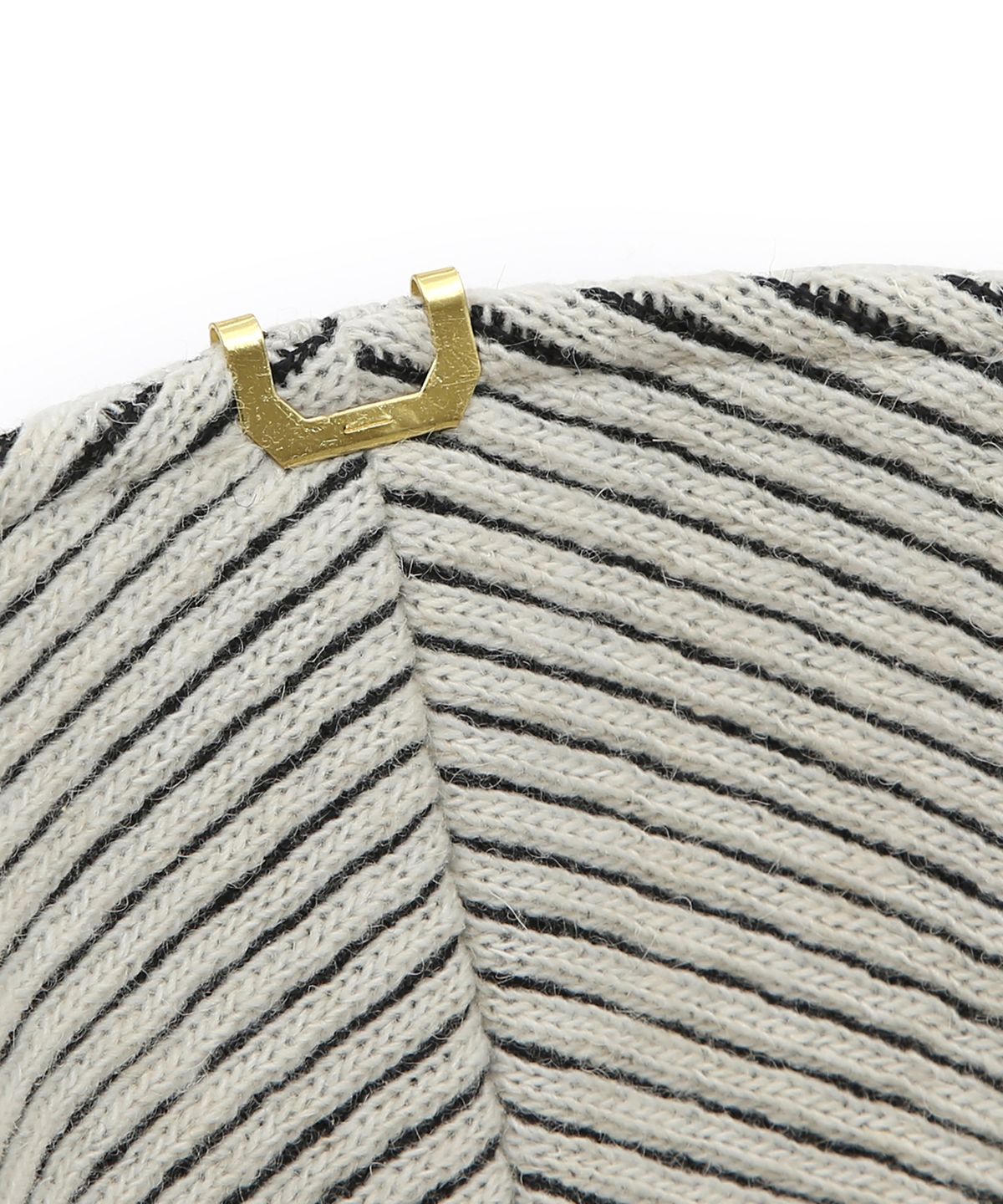 언더컨트롤 스튜디오(UNDERCONTROL STUDIO) 겨울 니트 버킷햇 STAND BUCKET / STRIPE KNIT / MILK