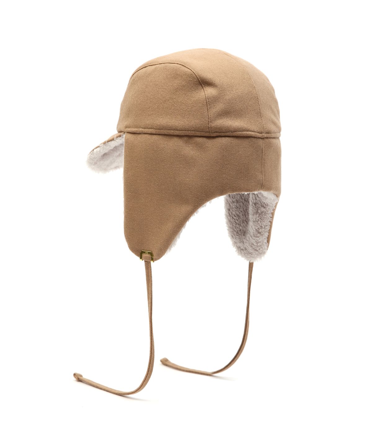 언더컨트롤 스튜디오(UNDERCONTROL STUDIO) 이어플랩 디테일 겨울 양면 방한 모자 TRAPPER HAT / REVERSE FUR / FLANNEL BEIGE