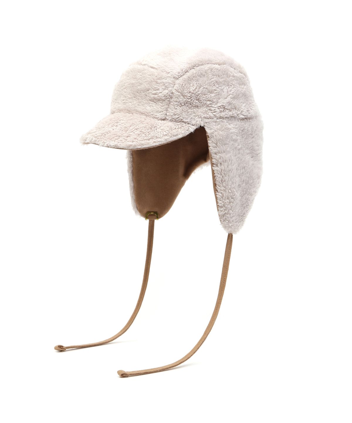 언더컨트롤 스튜디오(UNDERCONTROL STUDIO) 이어플랩 디테일 겨울 양면 방한 모자 TRAPPER HAT / REVERSE FUR / FLANNEL BEIGE