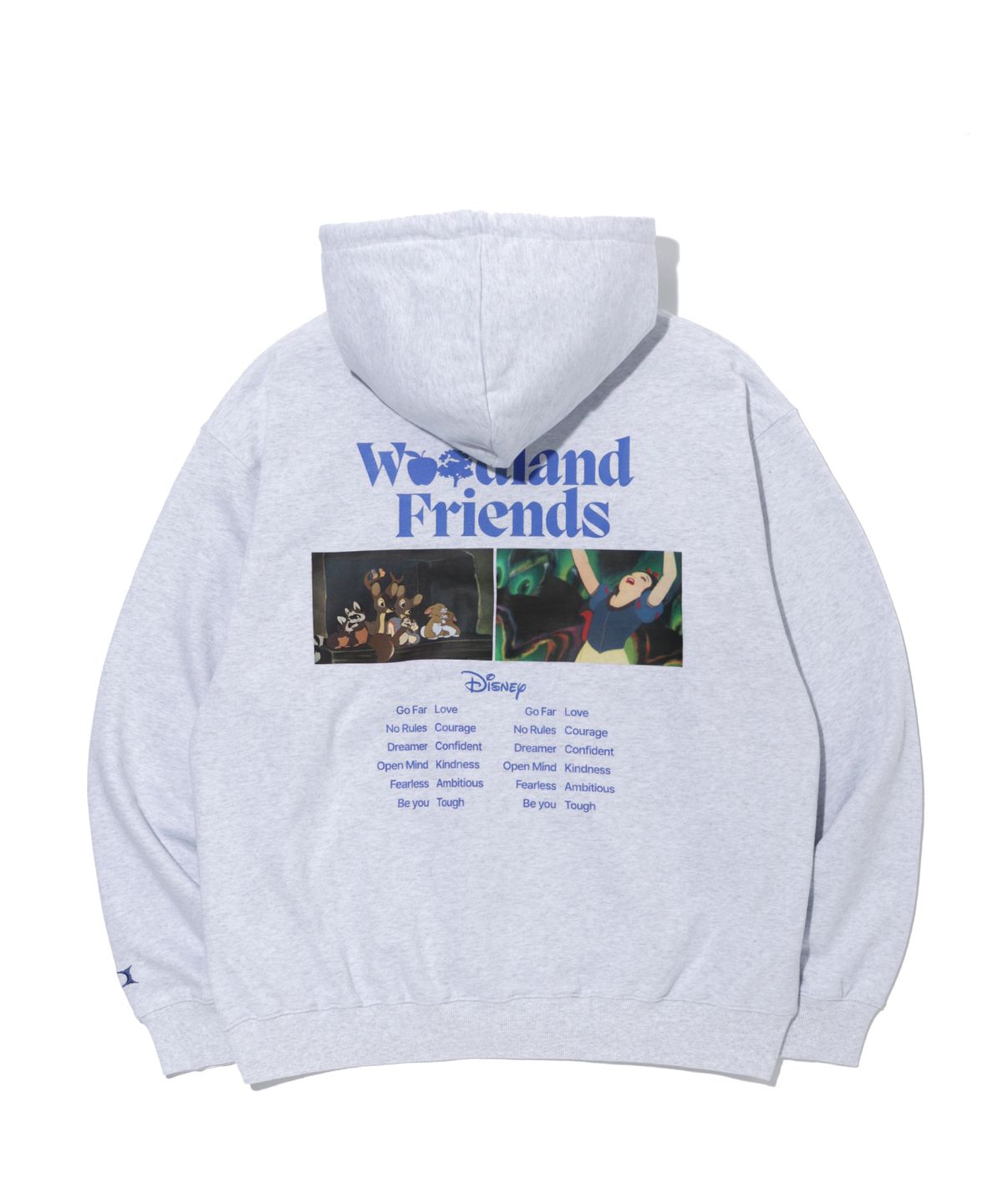 크리틱(CRITIC) SNOW WHITE WONDERLAND FRIENDS HOODIE LIGHT GREY