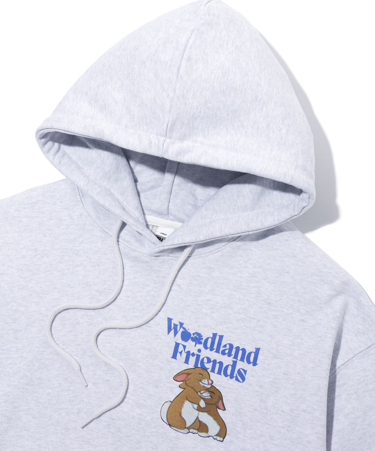 크리틱(CRITIC) SNOW WHITE WONDERLAND FRIENDS HOODIE LIGHT GREY