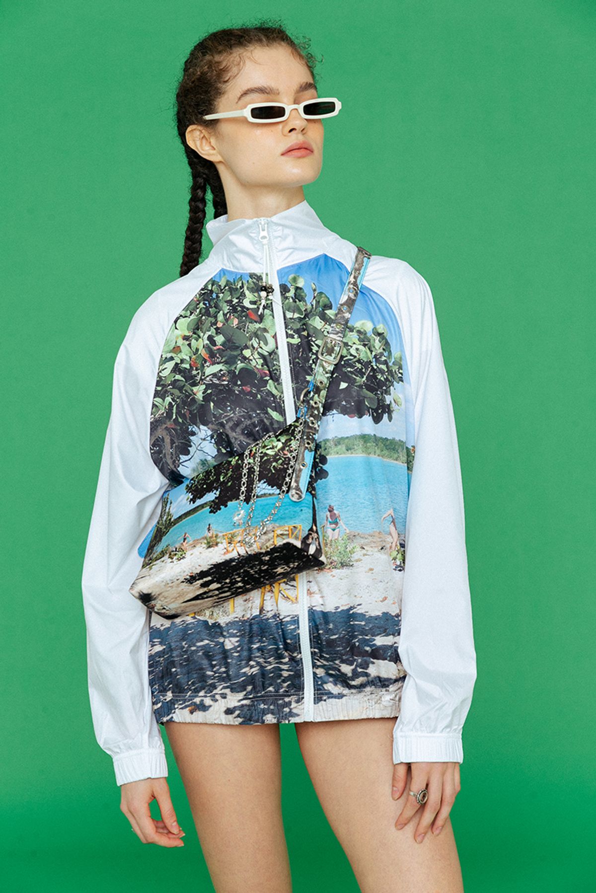오로지(OROGEE) Punta Perdiz Wind Breaker-Blue