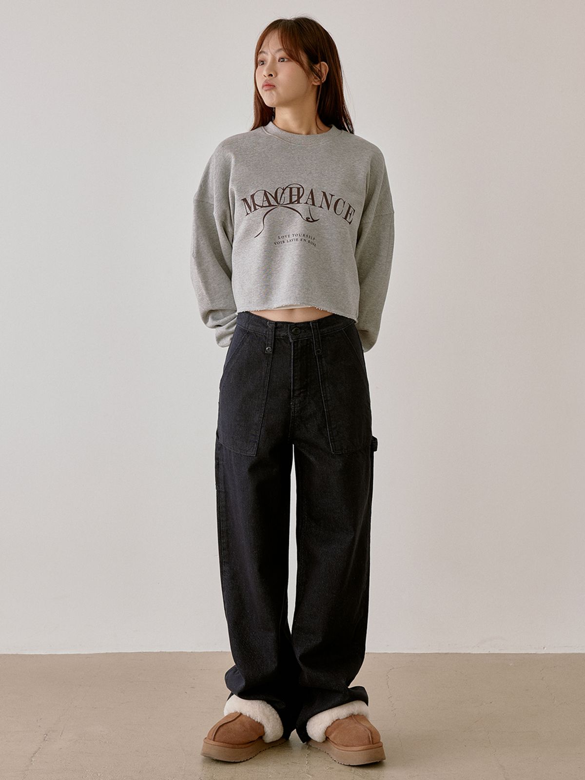 리엘(RE L) Machance crop mtm (gray)