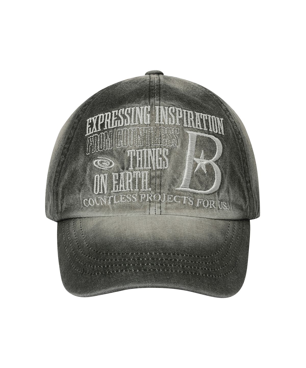 바우프(BAUF) B LOGO 데님 볼캡 [워시드 블랙]