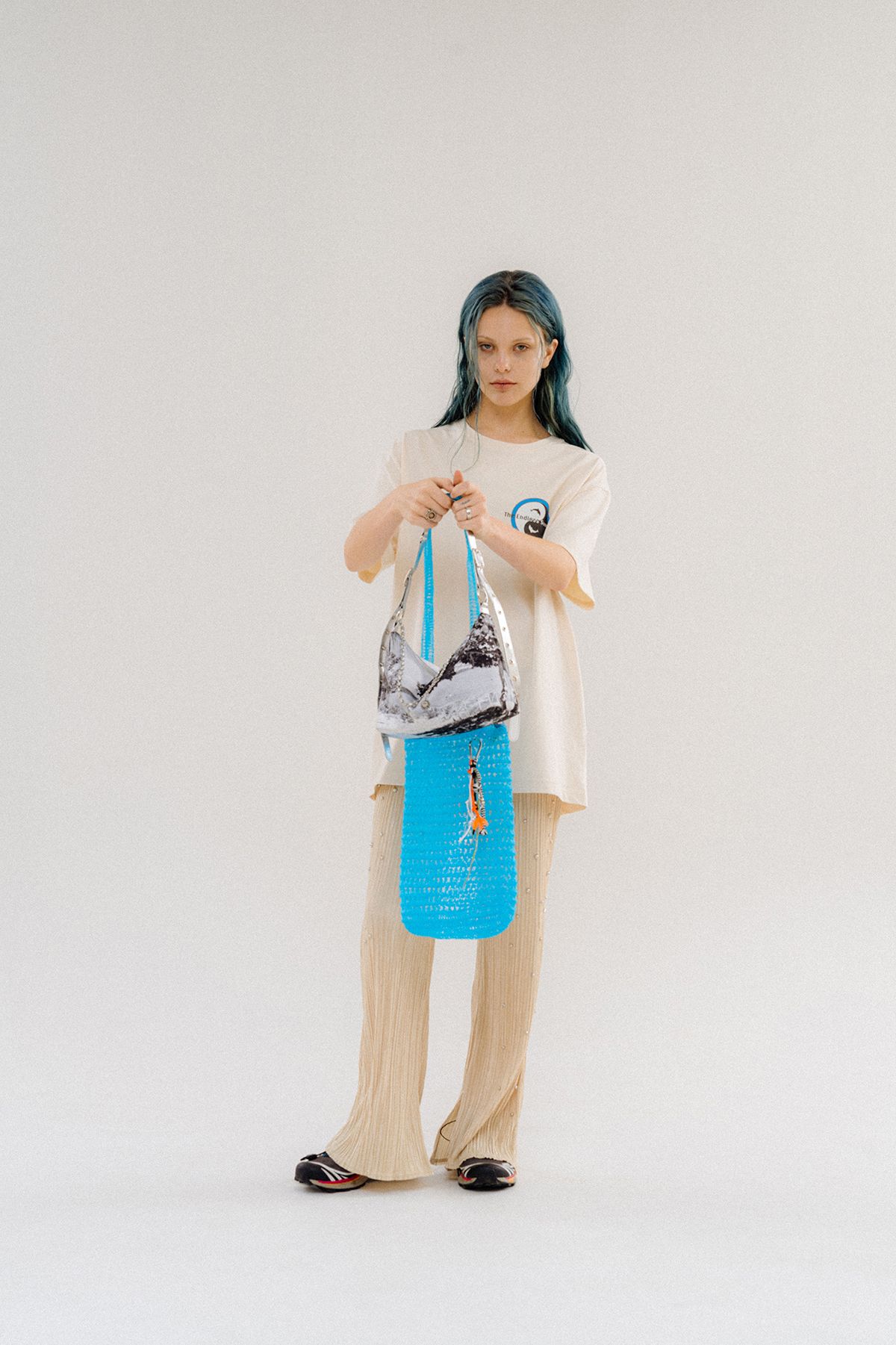 오로지(OROGEE) Dolphin Freedom Two-way T-shirt-Cream