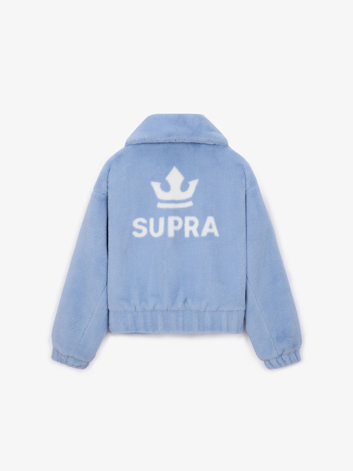 수프라(SUPRA) 페스티벌 여성 크롭 인조 퍼 자켓(LT.BLUE)