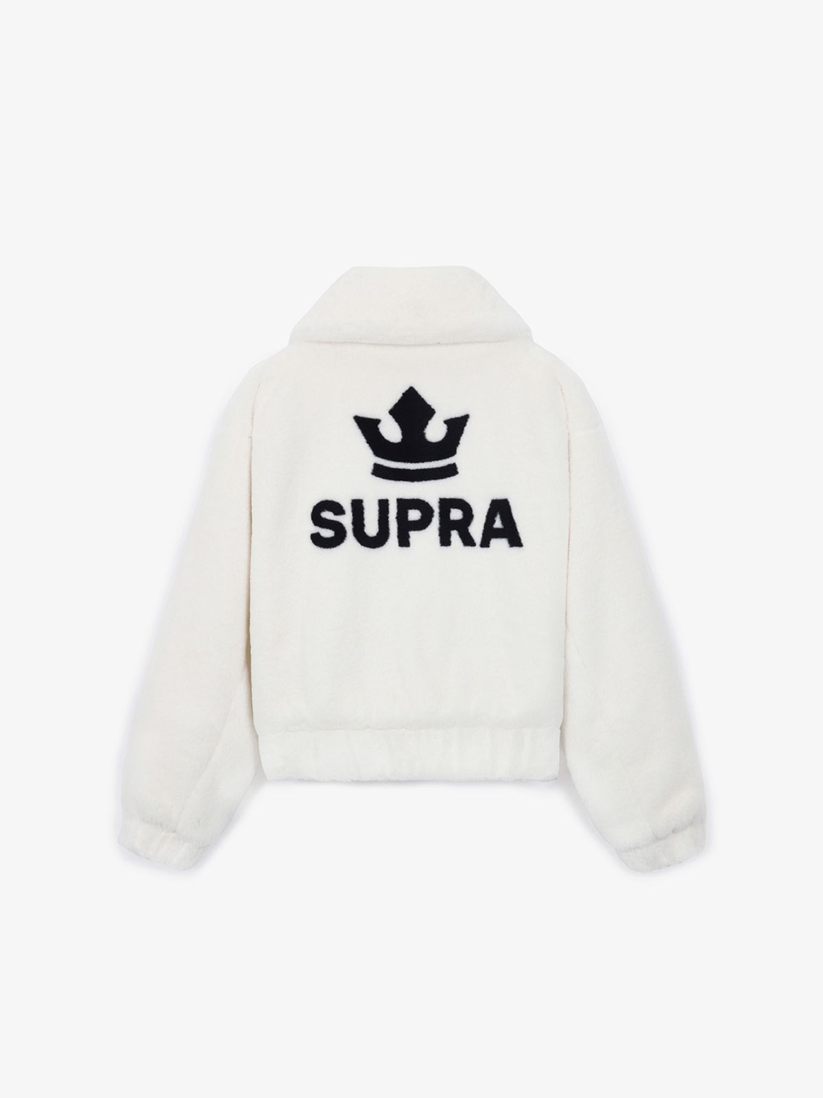 수프라(SUPRA) 페스티벌 여성 크롭 인조 퍼 자켓(CREAM)