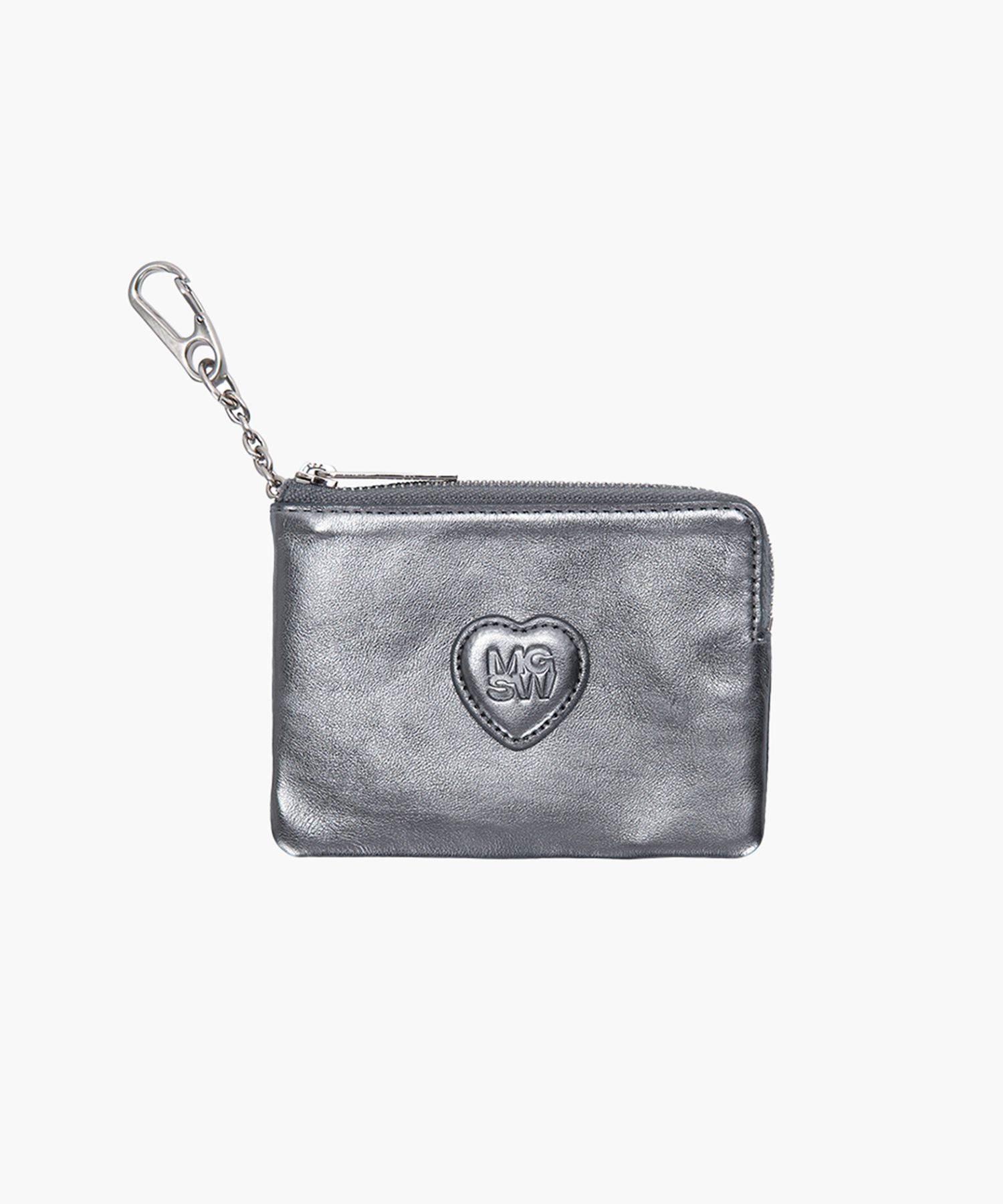 [Margesherwood ] / ☆ HEART ZIPPER WALLET / SILVER LOGO MUSINSA | MARGESHERWOOD HEART ZIPPER WALLET_9colors