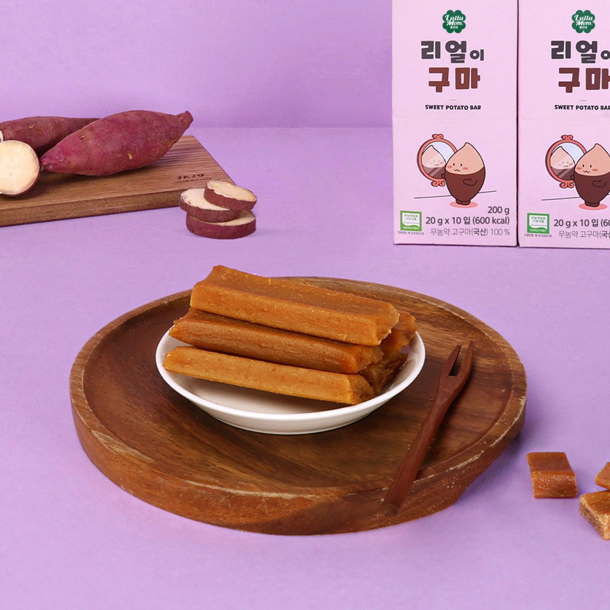 룰루맘(LULLUMOM) 100% 무농약 고구마 리얼이구마(20g X 10입) 3박스