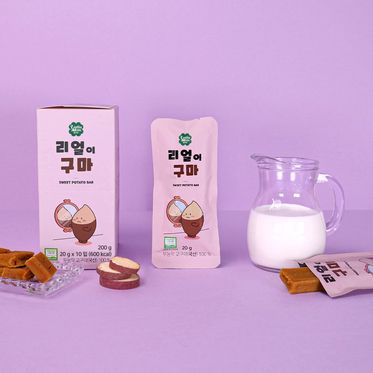 룰루맘(LULLUMOM) 100% 무농약 고구마 리얼이구마(20g X 10입) 3박스