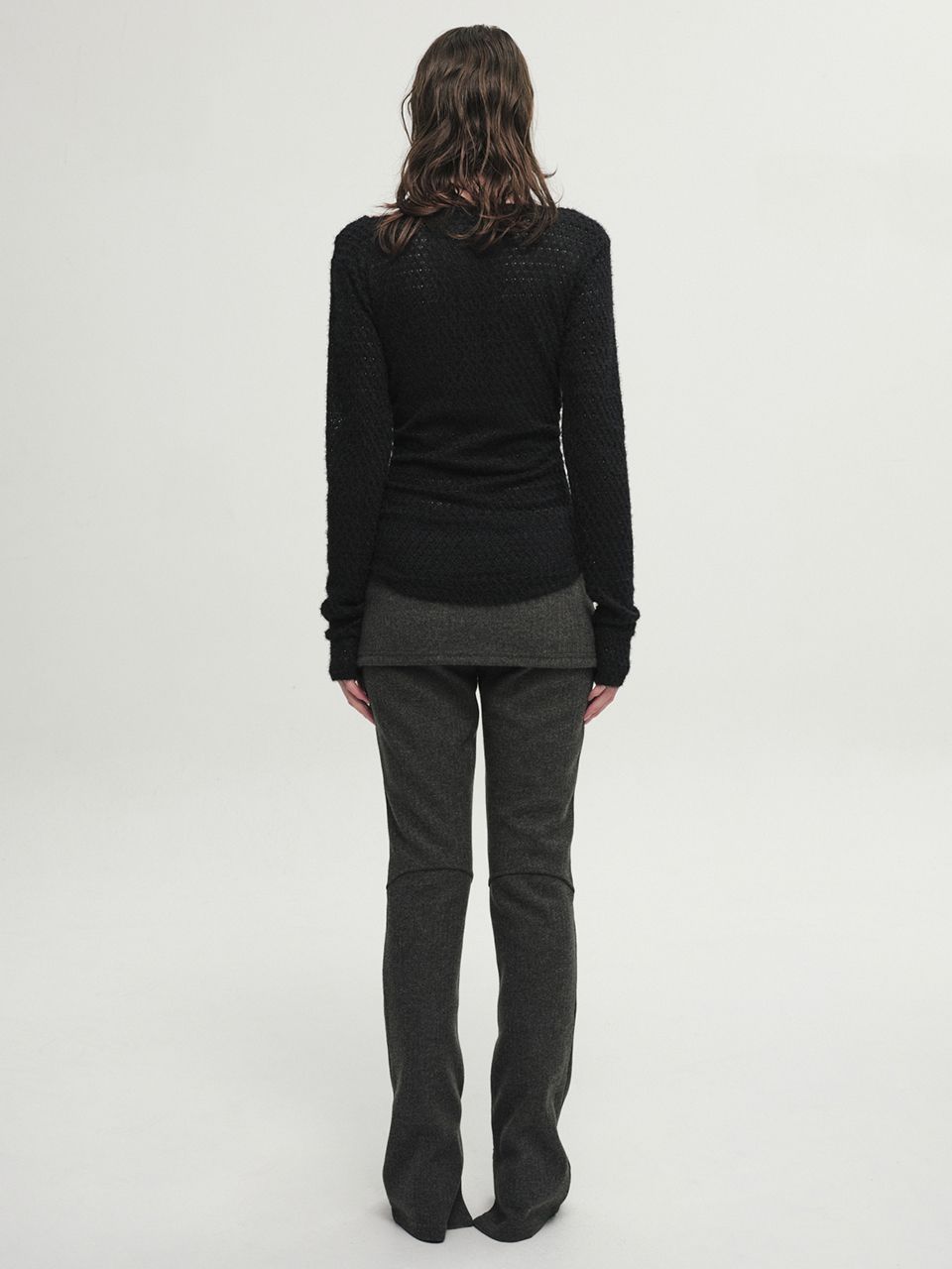【Miseki SEOUL】25ss Draped midi skirt pants SET MUSINSA | MISEKI SEOUL Draped midi skirt pants SET BLACK