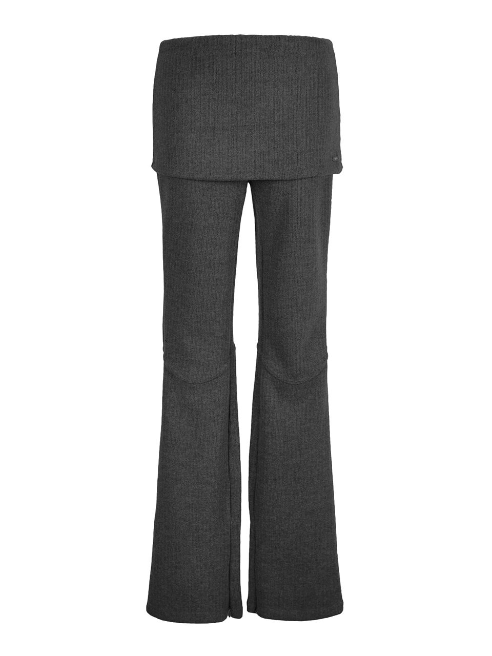 MUSINSA | CERRIC LAYERED SKIRT PANTS / CHARCOAL