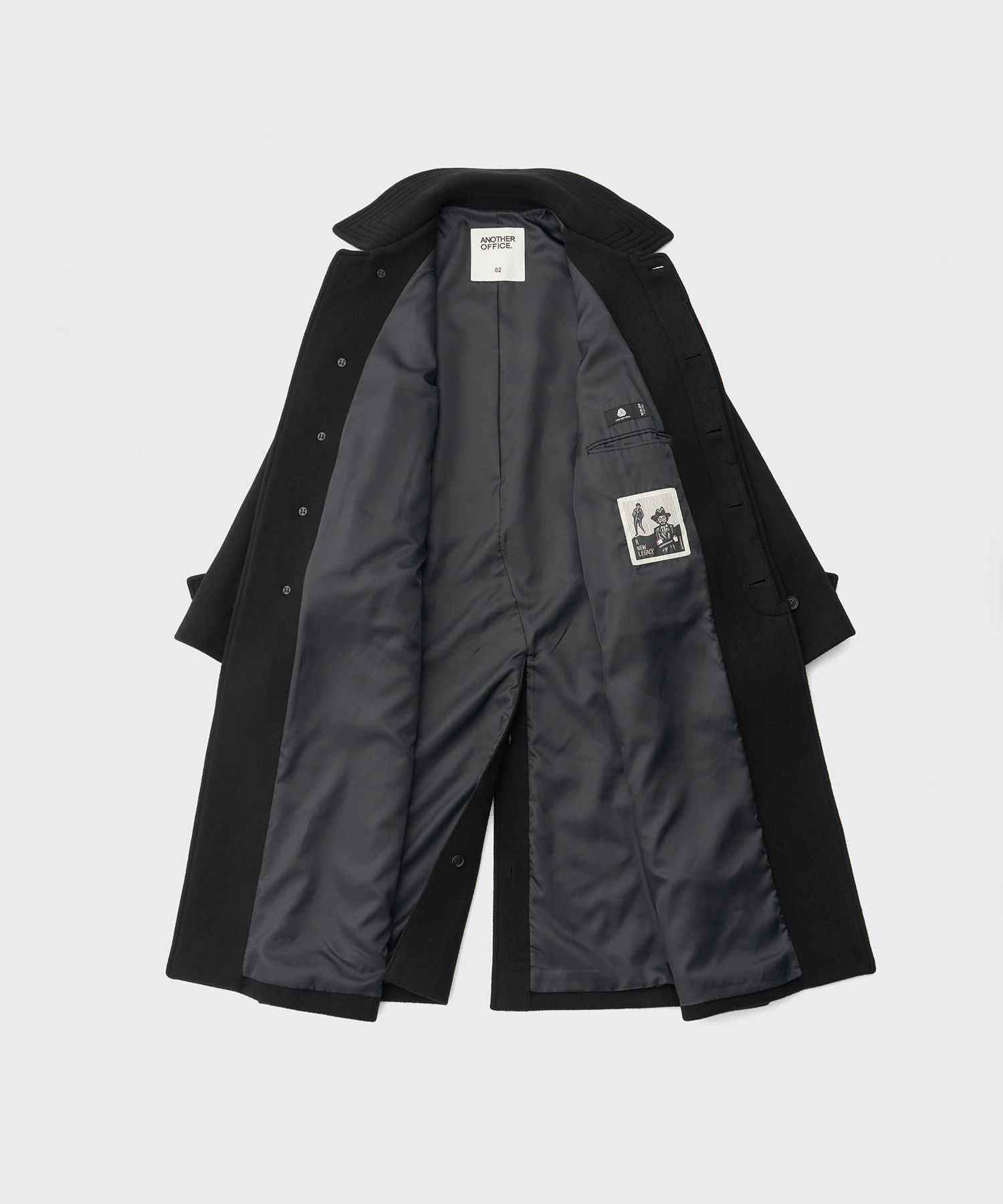 ANOTHER OFFICE Voyager Balmacaan Coat 3紺 ANOTHER OFFICE - 【残り一点】Voyager Balmacaan Coat