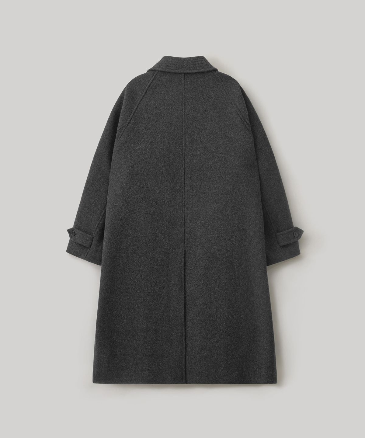어나더 오피스(ANOTHER OFFICE) Voyager Bold Balmacaan Coat (Heather Charcoal)