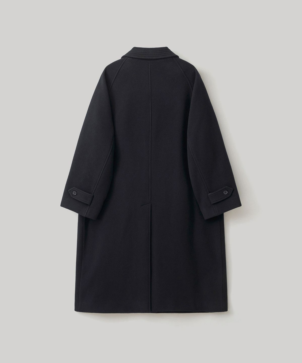 어나더 오피스(ANOTHER OFFICE) Voyager Bold Balmacaan Coat (Dark Navy)