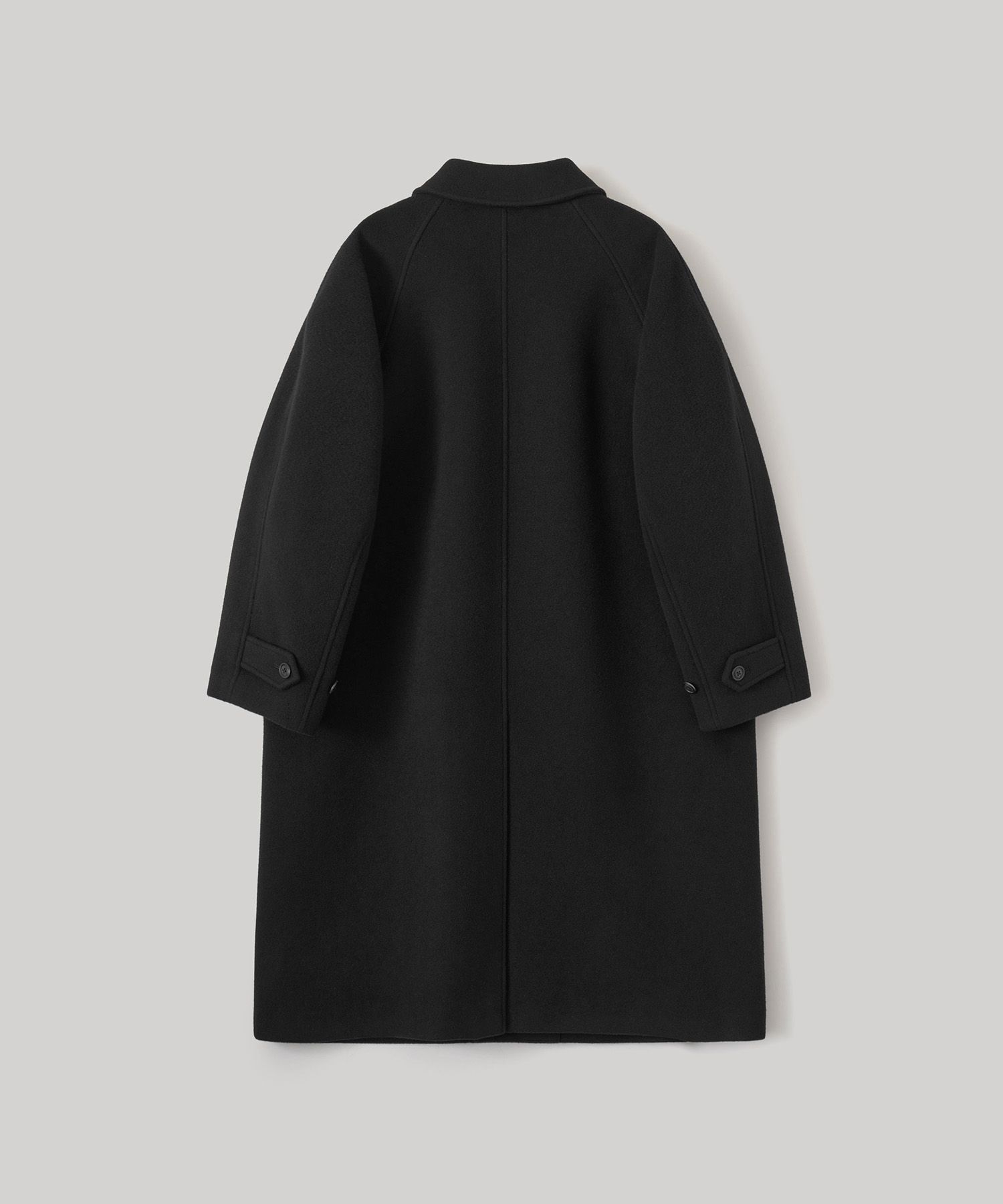 어나더 오피스(ANOTHER OFFICE) Legacy Balmacaan Coat (Black