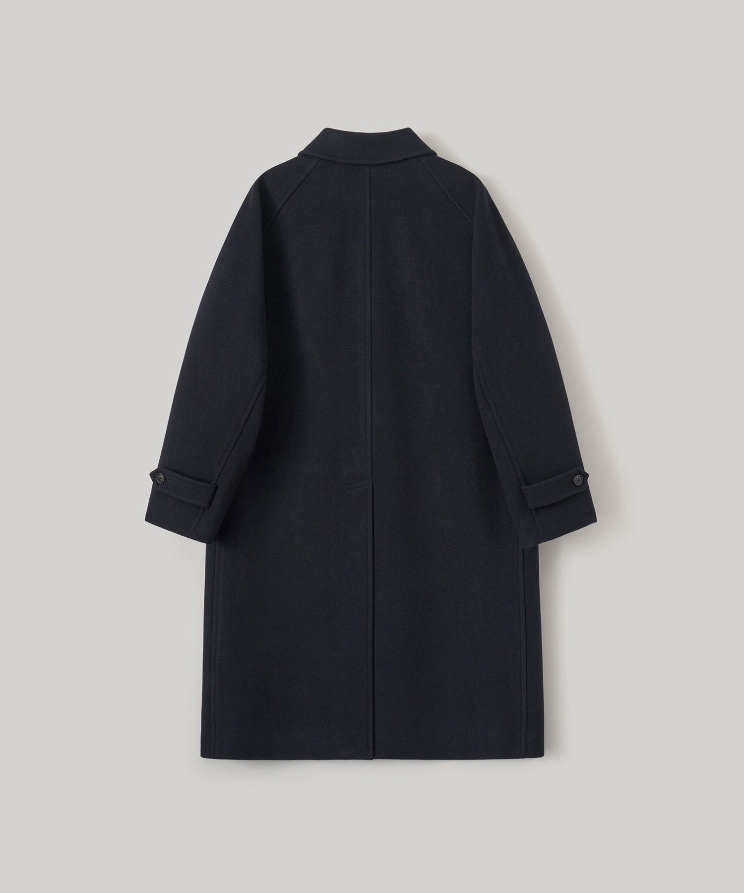 MUSINSA | ANOTHER OFFICE WOMEN w. Voyager Balmacaan Coat (Dark navy)
