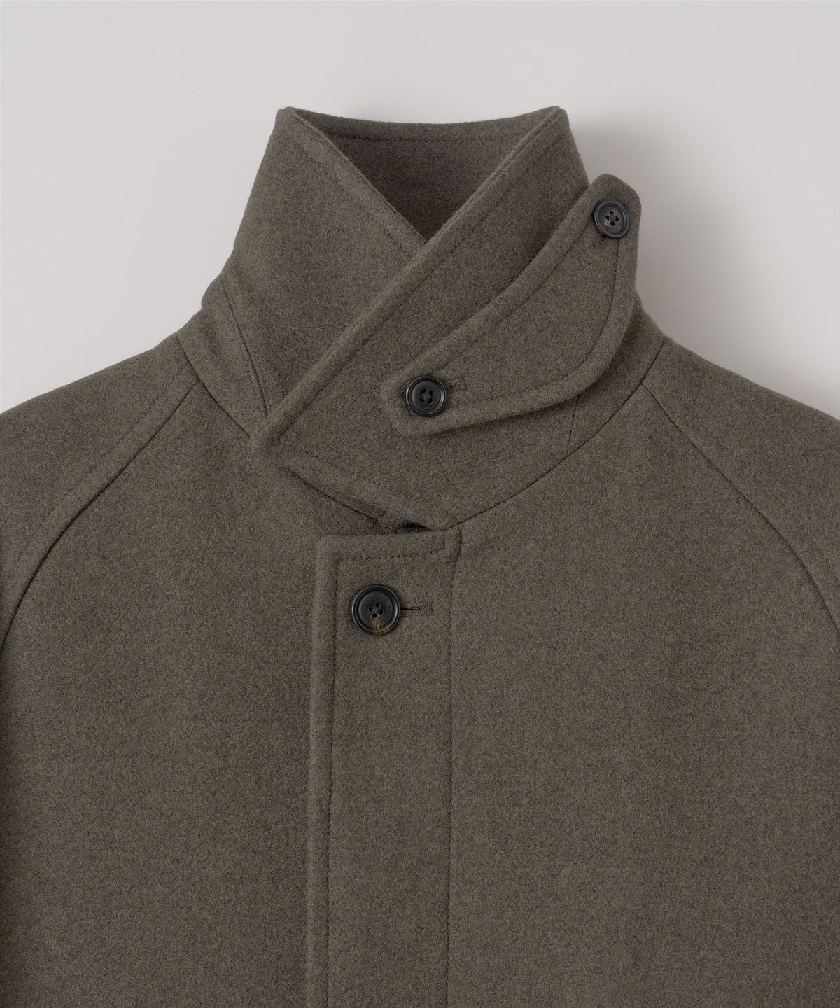 어나더 오피스(ANOTHER OFFICE) Voyager Balmacaan Coat (Mink Brown)