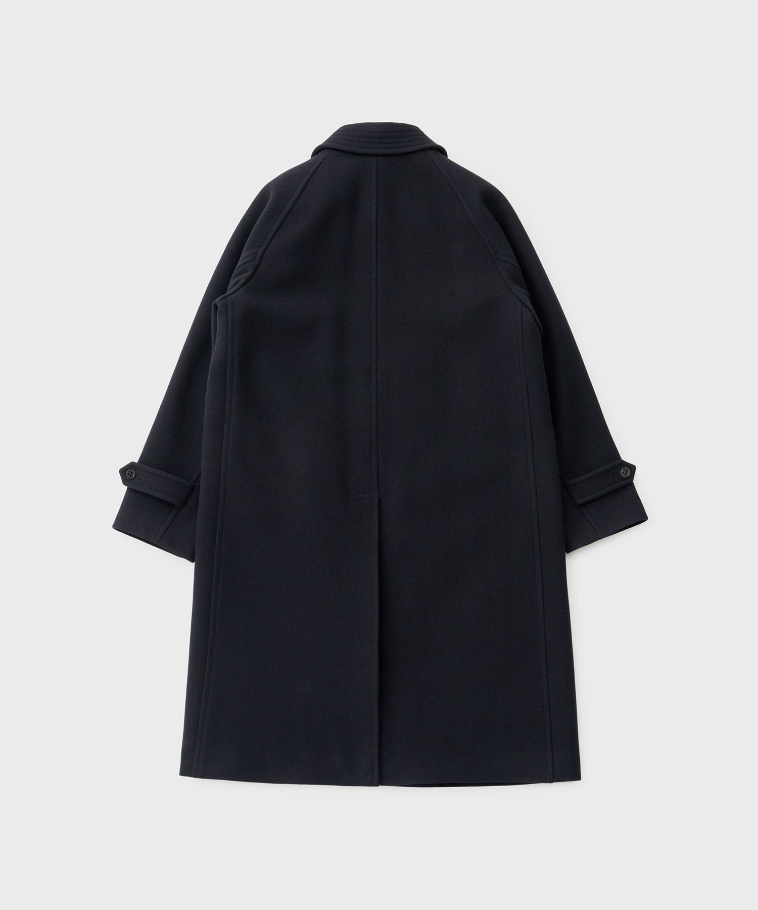 MUSINSA公式 | ANOTHER OFFICE Voyager Balmacaan Coat (Dark Navy)