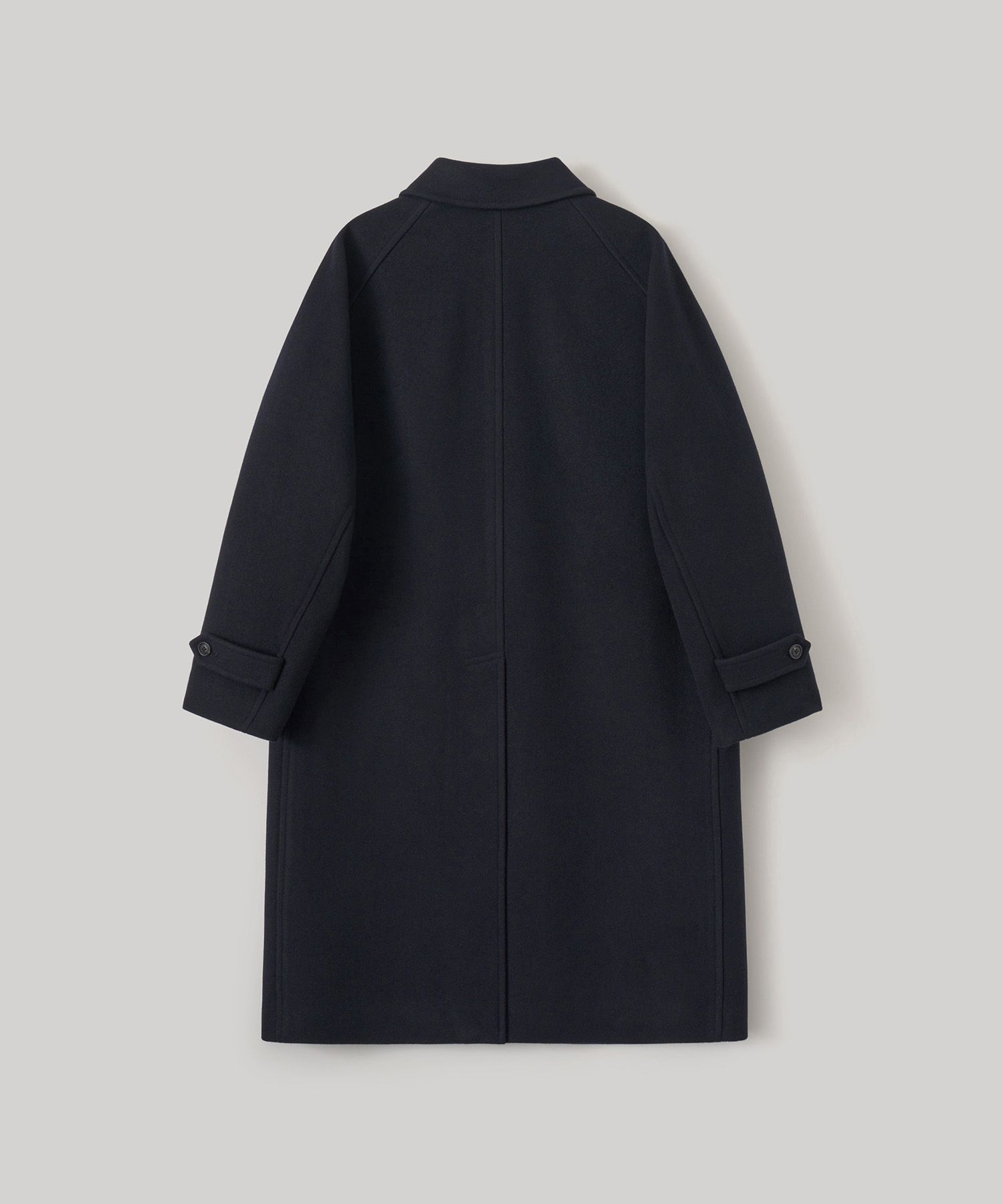 어나더 오피스(ANOTHER OFFICE) Voyager Balmacaan Coat (Dark Navy