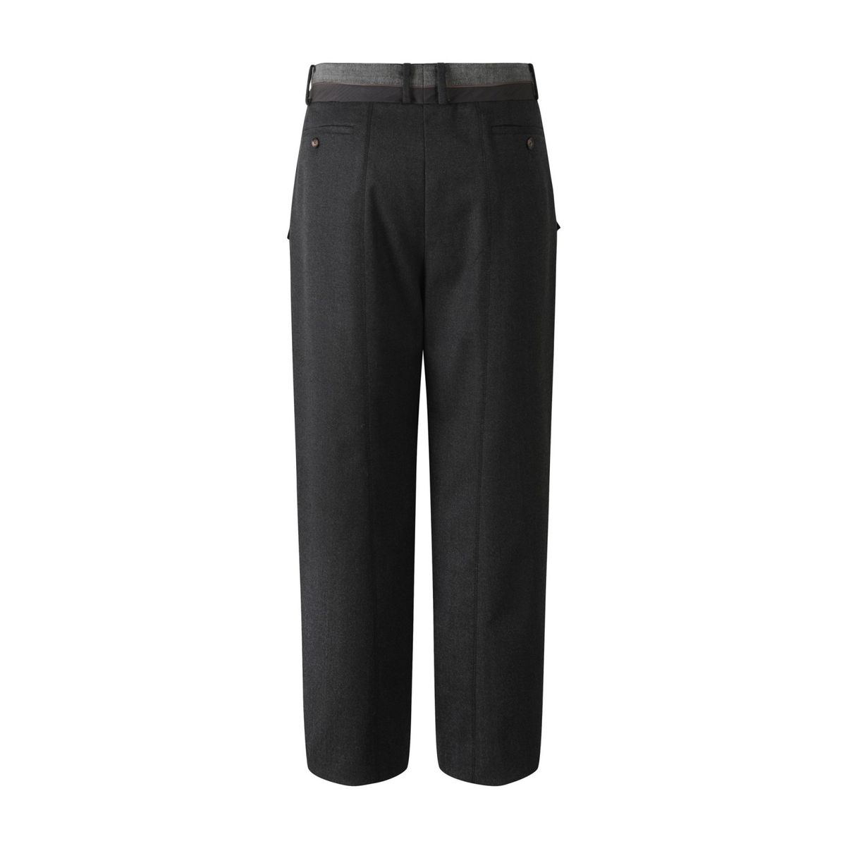 래코드(RECODE) Raw Edged Tape Detail Wool Pants_RKPAW23609GYX