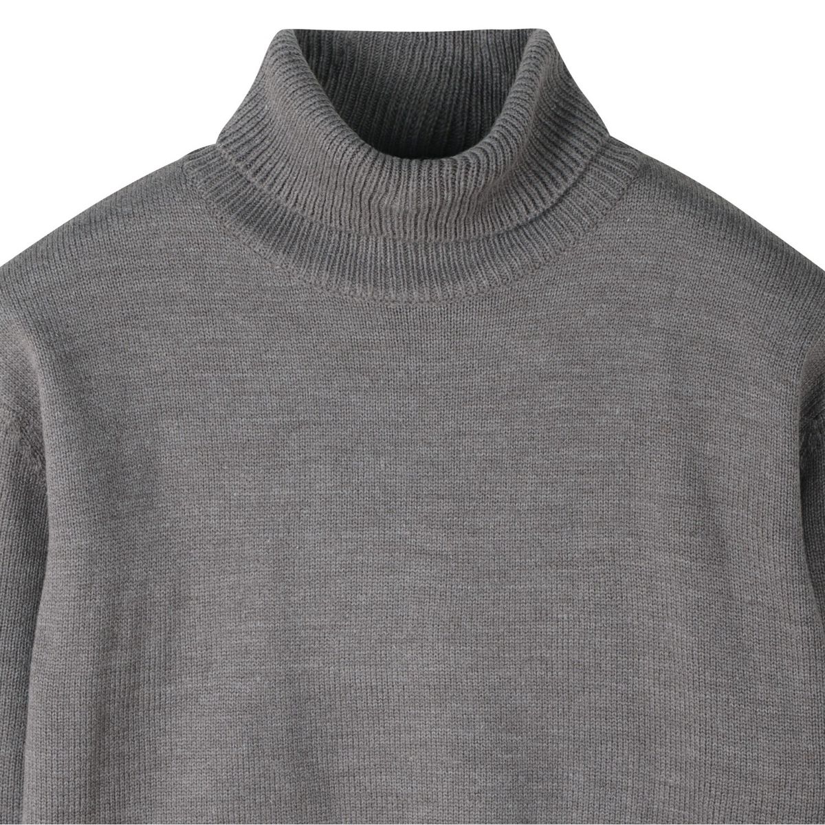 래코드(RECODE) Gloves Mixed Turtle Neck Knit Top_R0WAA23101GYX